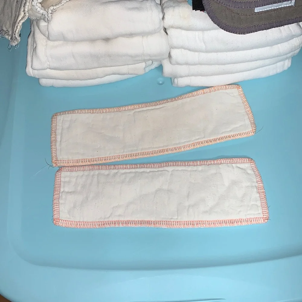 Cloth diaper covers and prefold cloth diapers. #5